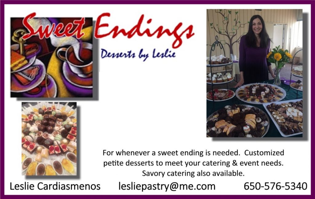 Program ad for Sweet Endings Desserts by Leslie